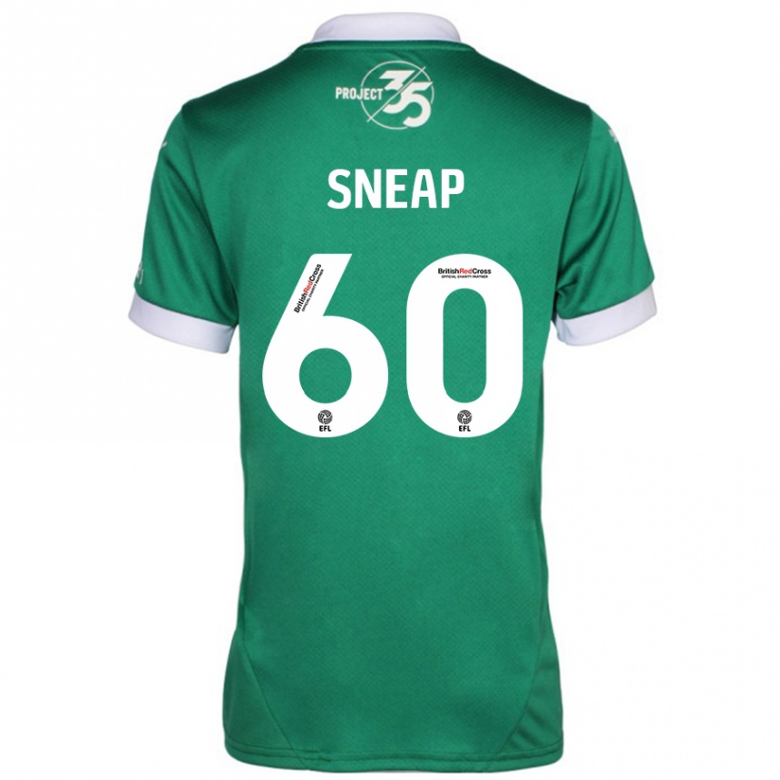 Niño Fútbol Camiseta Harley Sneap #60 Verde Blanco 1ª Equipación 2024/25 México