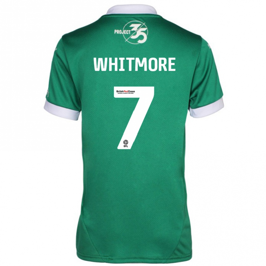 Niño Fútbol Camiseta Charlotte Whitmore #7 Verde Blanco 1ª Equipación 2024/25 México