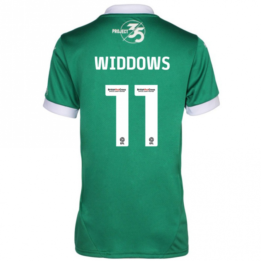 Niño Fútbol Camiseta Jade Widdows #11 Verde Blanco 1ª Equipación 2024/25 México