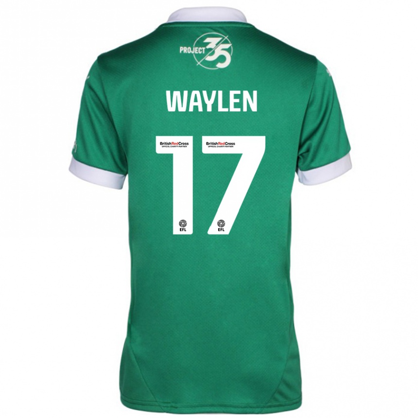 Niño Fútbol Camiseta Libby Waylen #17 Verde Blanco 1ª Equipación 2024/25 México