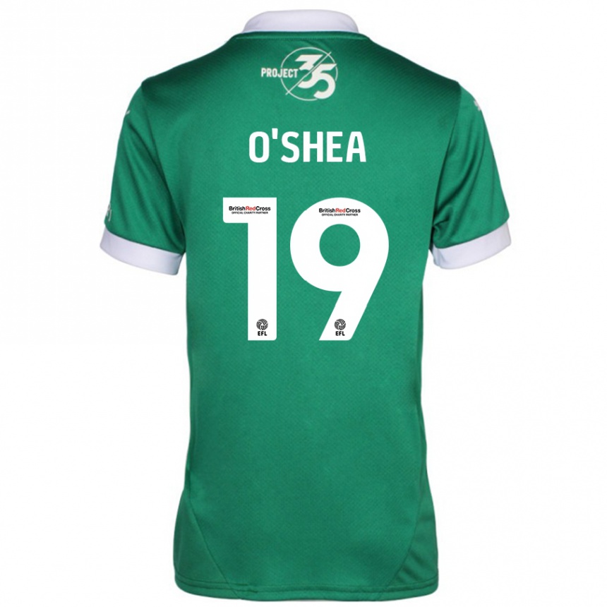 Niño Fútbol Camiseta Erin O'shea #19 Verde Blanco 1ª Equipación 2024/25 México