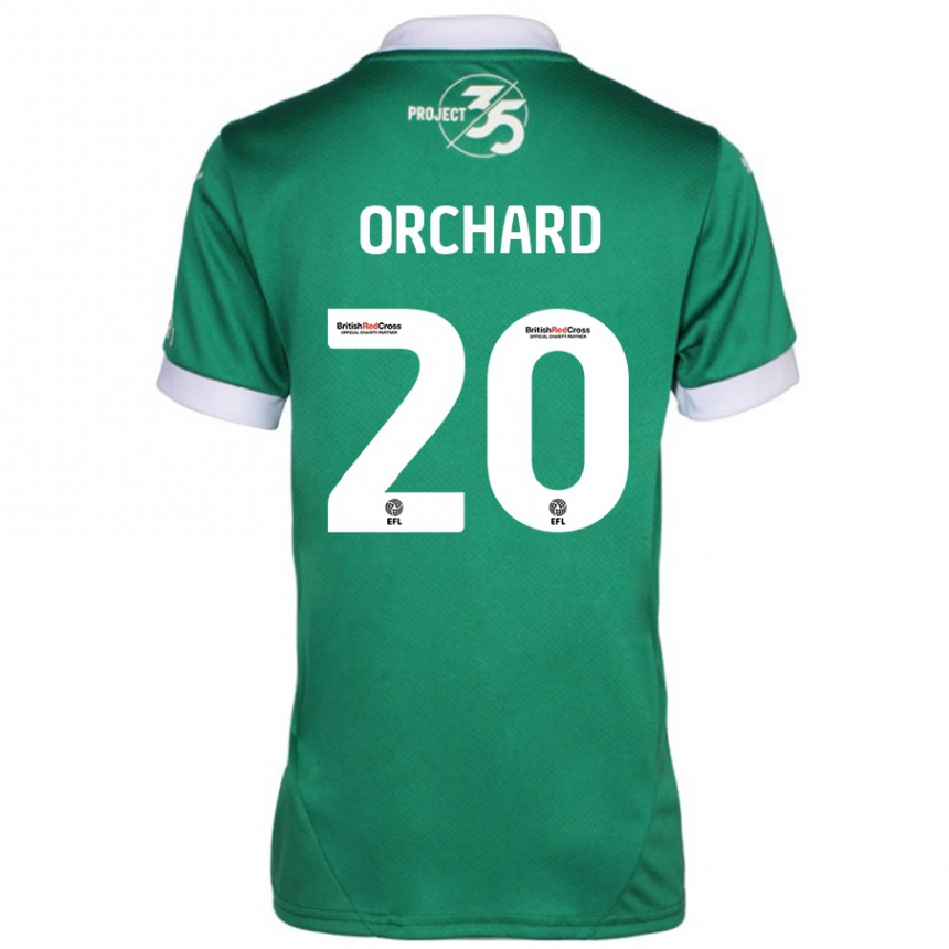 Niño Fútbol Camiseta Fern Orchard #20 Verde Blanco 1ª Equipación 2024/25 México