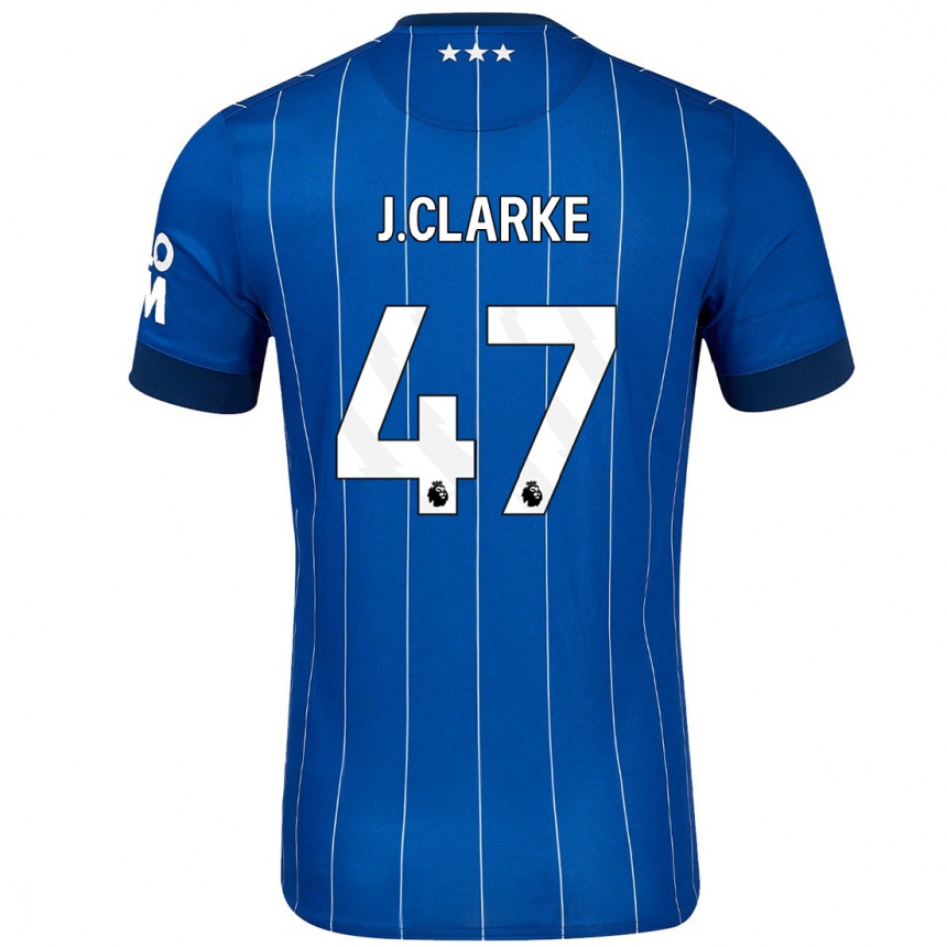 Niño Fútbol Camiseta Jack Clarke #47 Azul Marino 1ª Equipación 2024/25 México