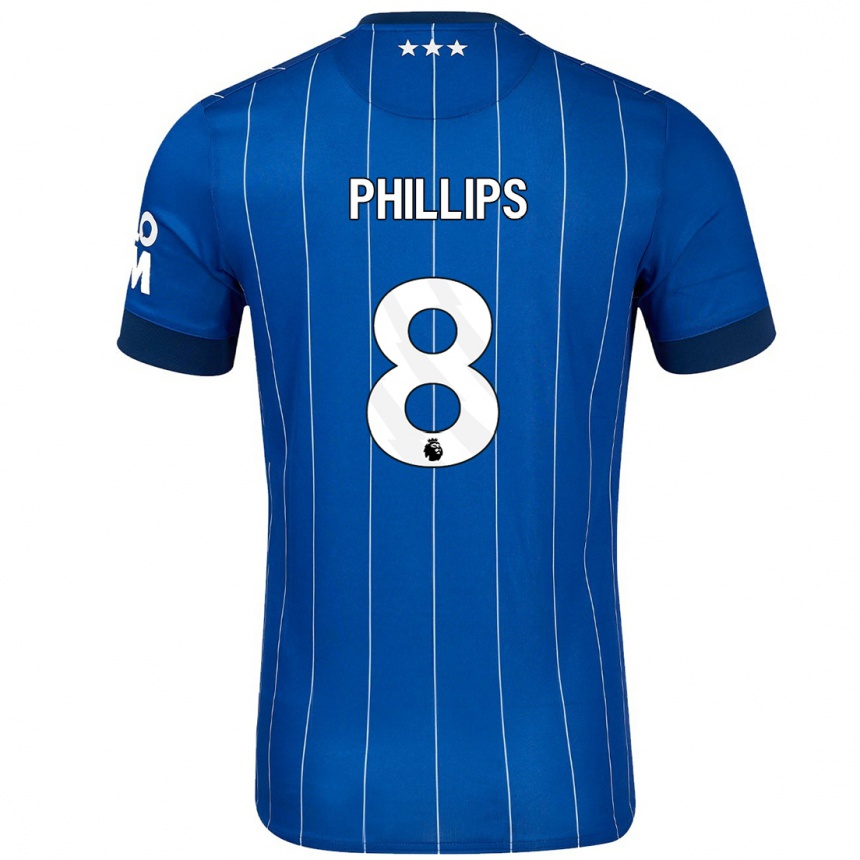 Niño Fútbol Camiseta Kalvin Phillips #8 Azul Marino 1ª Equipación 2024/25 México