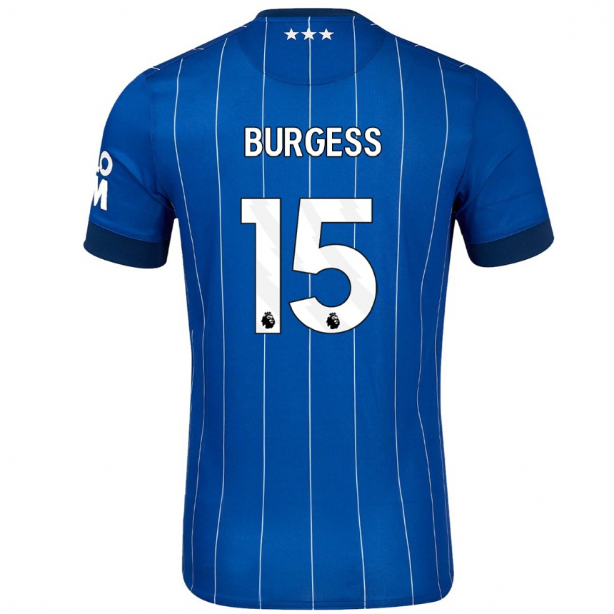 Niño Fútbol Camiseta Cameron Burgess #15 Azul Marino 1ª Equipación 2024/25 México