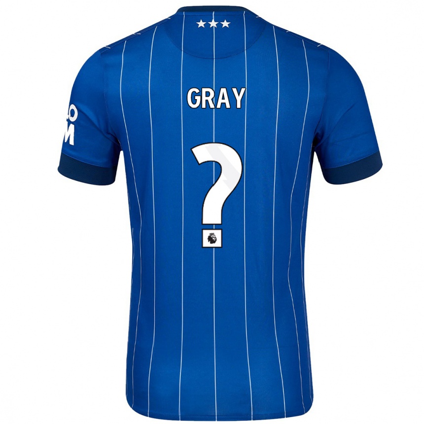 Niño Fútbol Camiseta Henry Gray #0 Azul Marino 1ª Equipación 2024/25 México