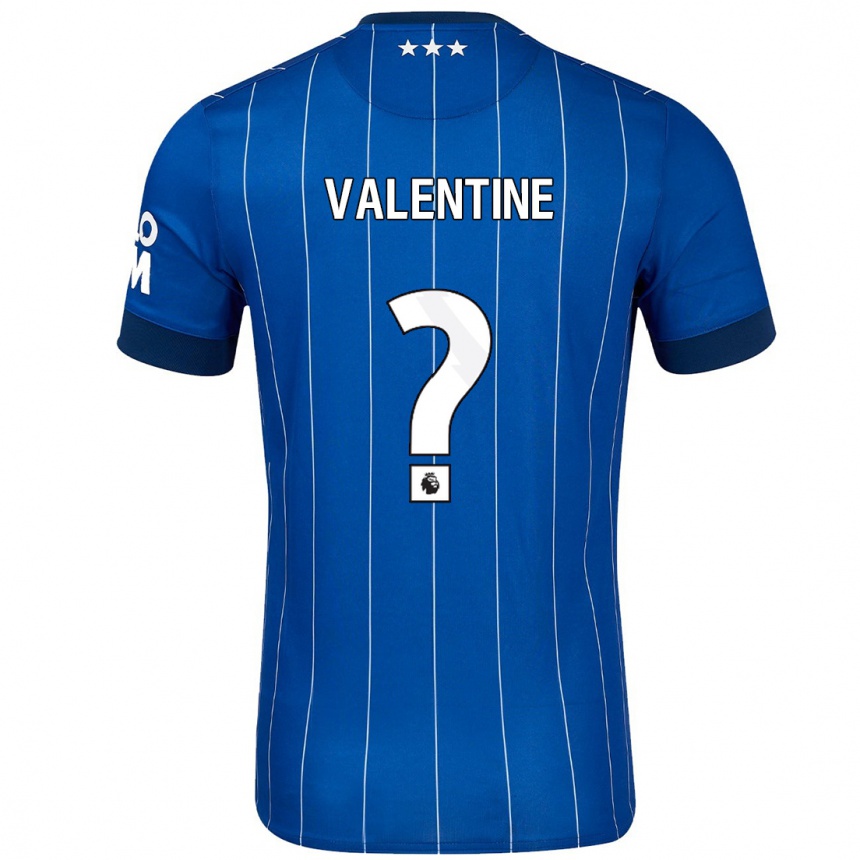 Niño Fútbol Camiseta Nico Valentine #0 Azul Marino 1ª Equipación 2024/25 México