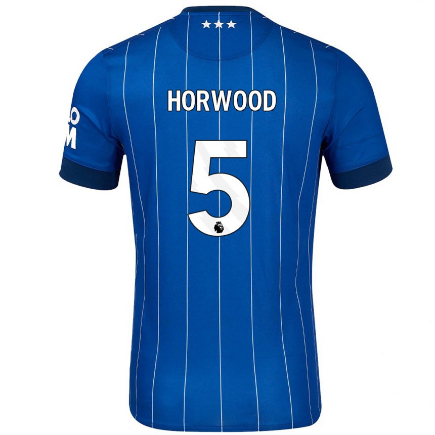 Niño Fútbol Camiseta Bonnie Horwood #5 Azul Marino 1ª Equipación 2024/25 México