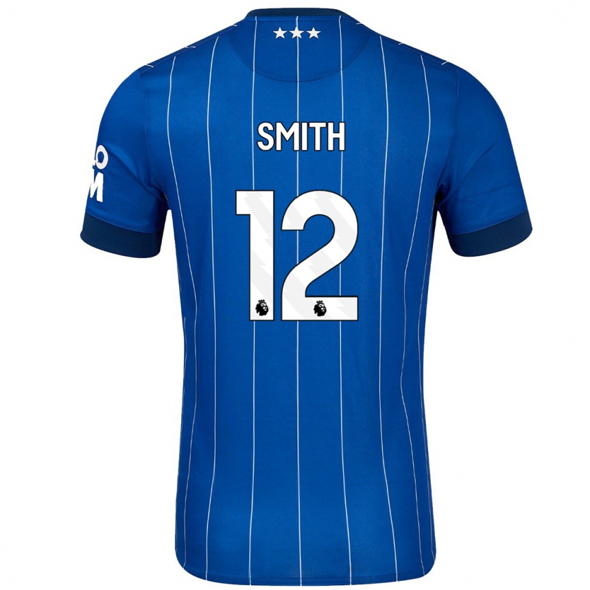 Niño Fútbol Camiseta Olivia Smith #12 Azul Marino 1ª Equipación 2024/25 México