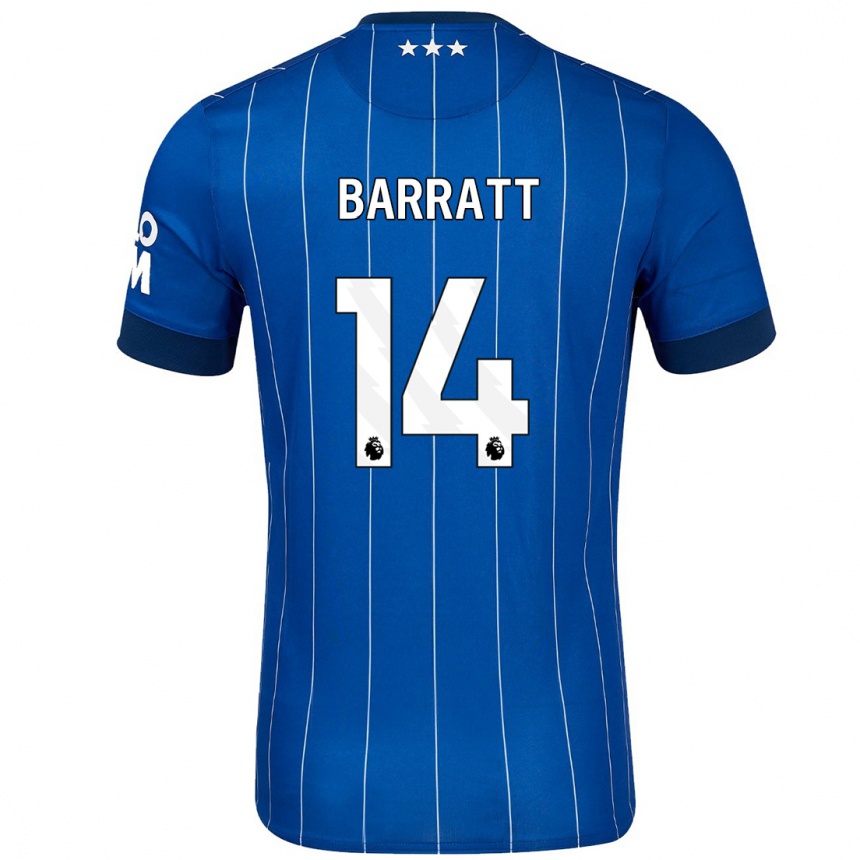 Niño Fútbol Camiseta Zoe Barratt #14 Azul Marino 1ª Equipación 2024/25 México