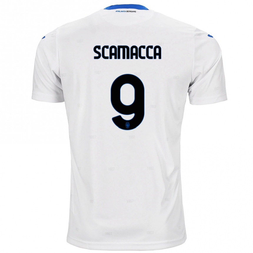 Niño Fútbol Camiseta Gianluca Scamacca #9 Blanco 2ª Equipación 2024/25 México