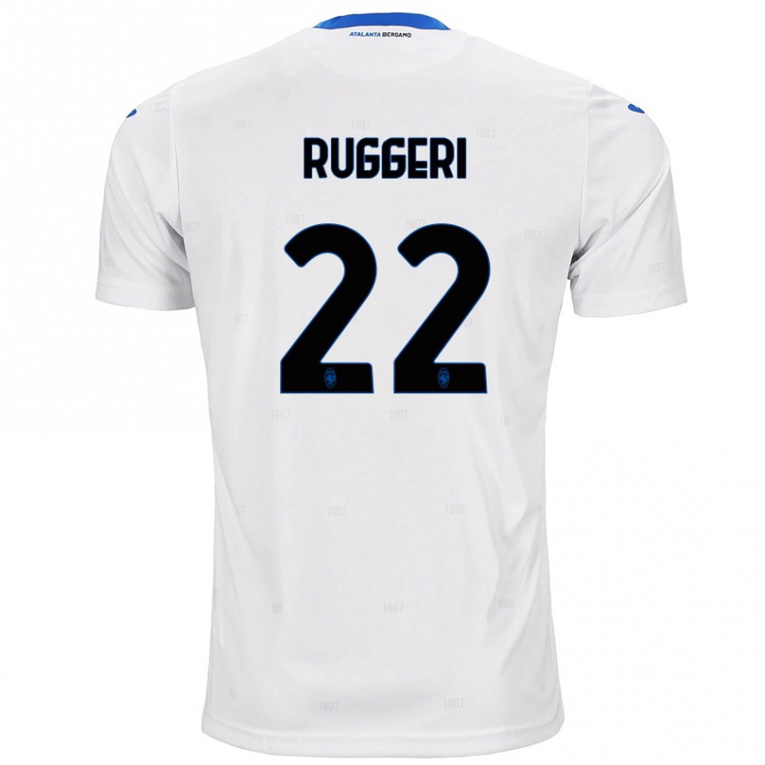 Niño Fútbol Camiseta Matteo Ruggeri #22 Blanco 2ª Equipación 2024/25 México