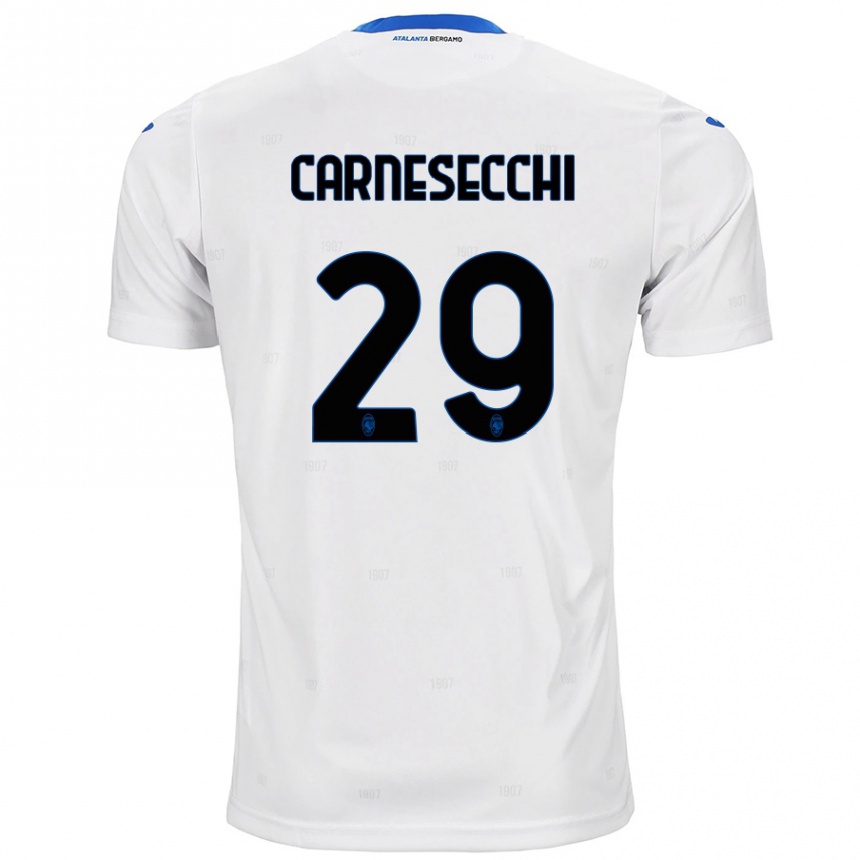 Niño Fútbol Camiseta Marco Carnesecchi #29 Blanco 2ª Equipación 2024/25 México