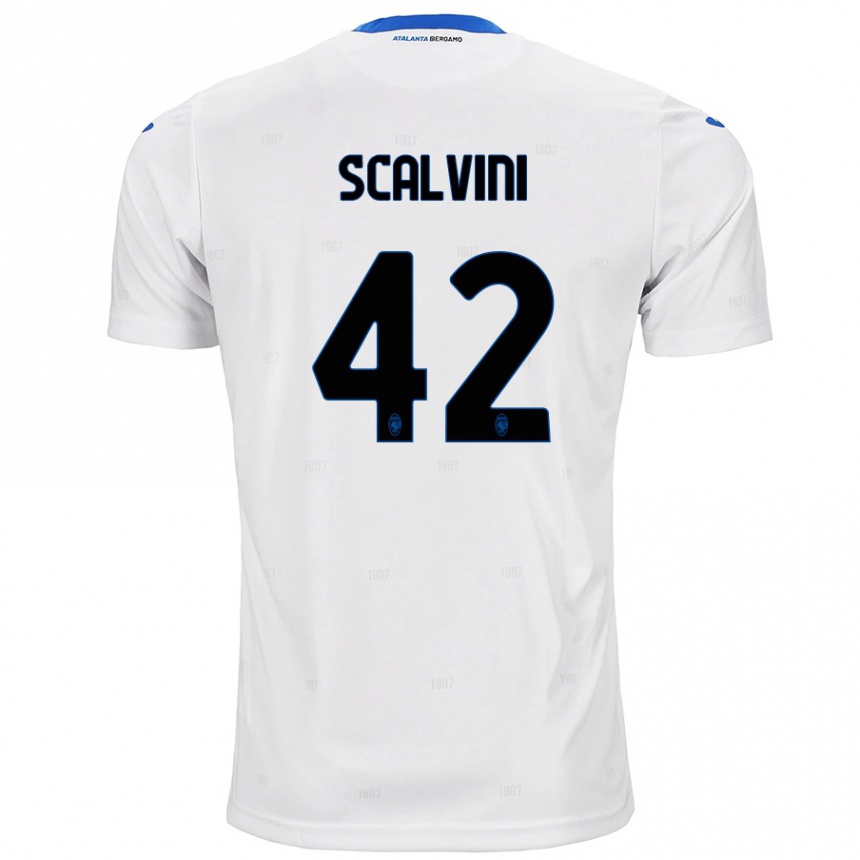 Niño Fútbol Camiseta Giorgio Scalvini #42 Blanco 2ª Equipación 2024/25 México