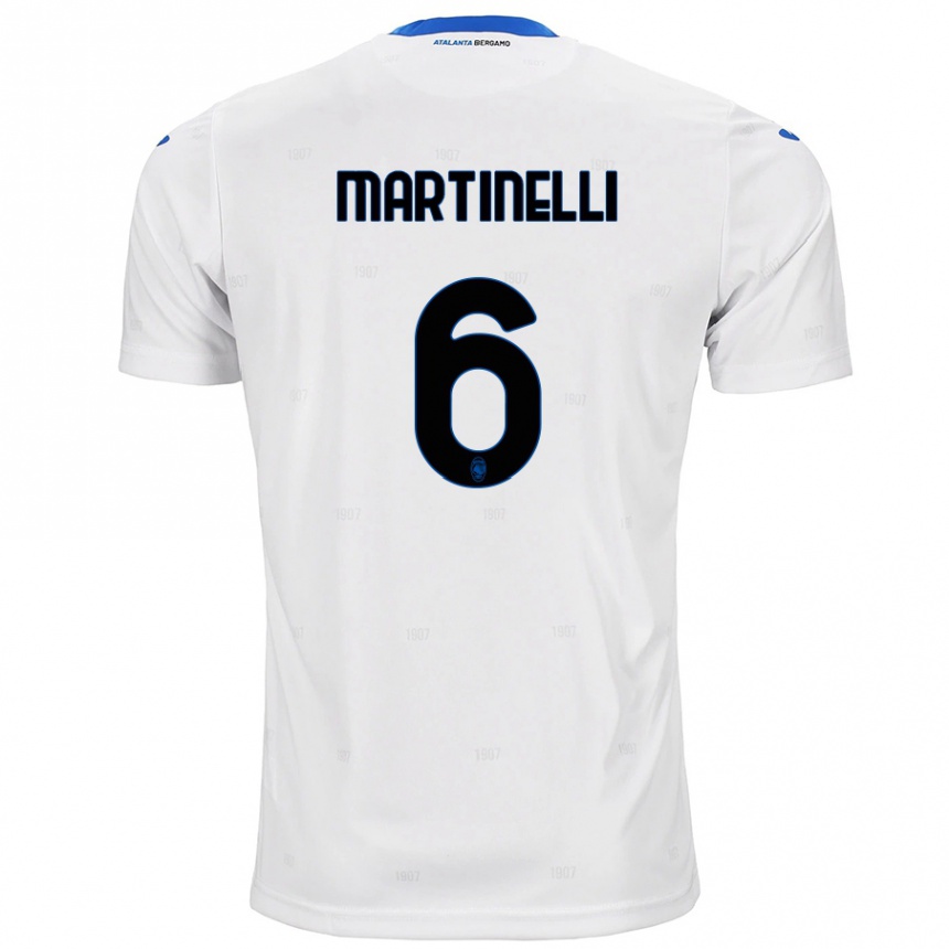 Niño Fútbol Camiseta Gabriel Martinelli #6 Blanco 2ª Equipación 2024/25 México