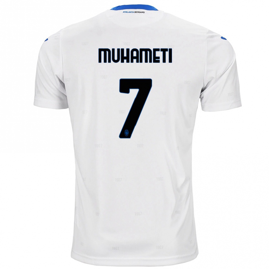 Niño Fútbol Camiseta Endri Muhameti #7 Blanco 2ª Equipación 2024/25 México