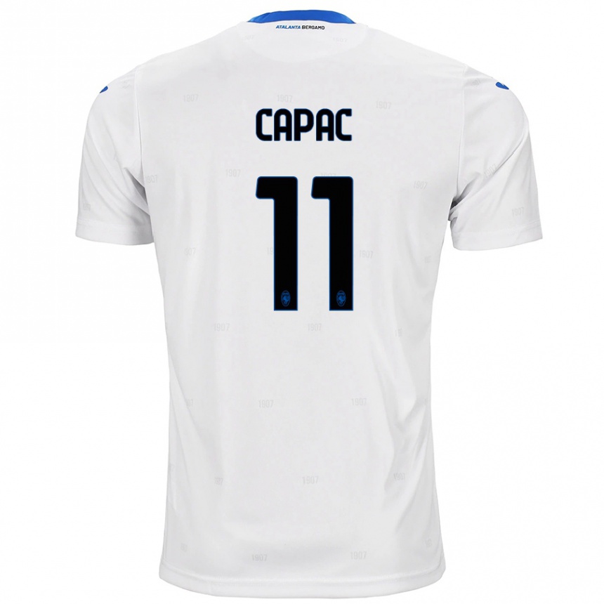 Niño Fútbol Camiseta Alexandru Capac #11 Blanco 2ª Equipación 2024/25 México