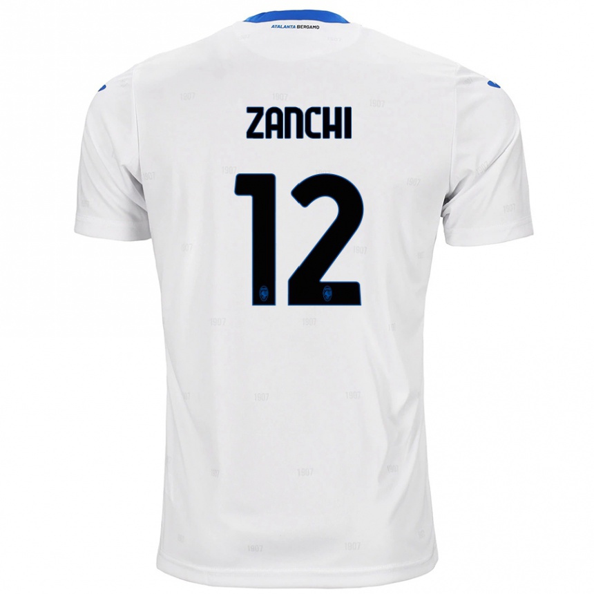 Niño Fútbol Camiseta Edoardo Zanchi #12 Blanco 2ª Equipación 2024/25 México