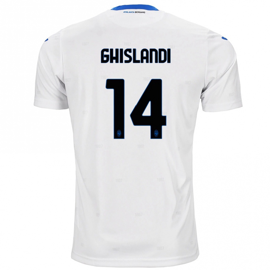 Niño Fútbol Camiseta Davide Ghislandi #14 Blanco 2ª Equipación 2024/25 México