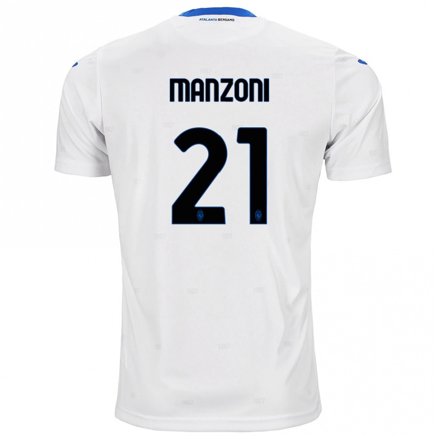 Niño Fútbol Camiseta Alberto Manzoni #21 Blanco 2ª Equipación 2024/25 México