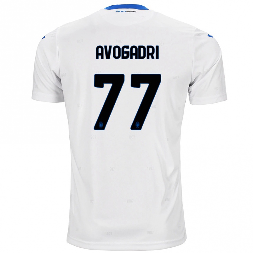 Niño Fútbol Camiseta Lorenzo Avogadri #77 Blanco 2ª Equipación 2024/25 México