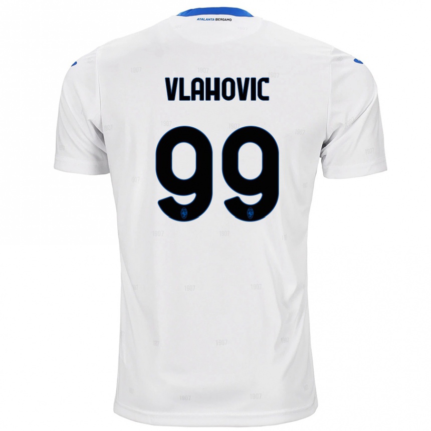 Niño Fútbol Camiseta Vanja Vlahovic #99 Blanco 2ª Equipación 2024/25 México