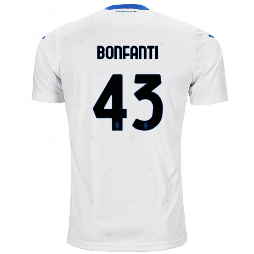 Niño Fútbol Camiseta Giovanni Bonfanti #43 Blanco 2ª Equipación 2024/25 México