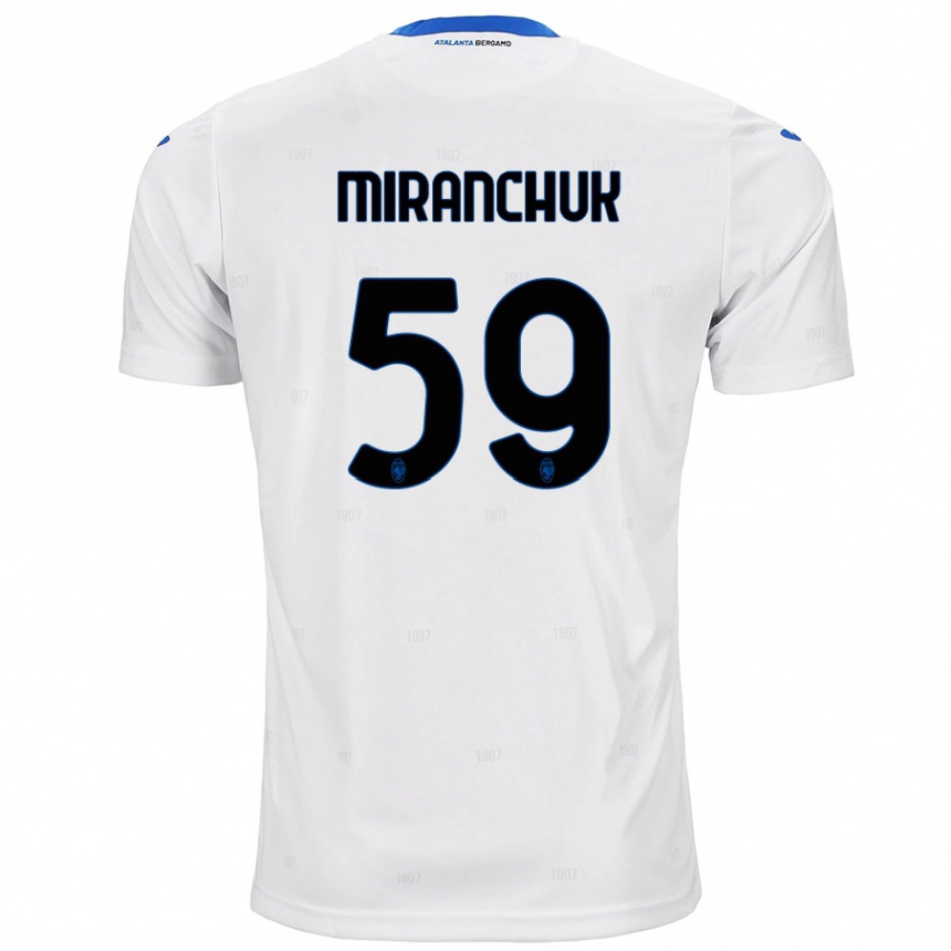 Niño Fútbol Camiseta Aleksey Miranchuk #59 Blanco 2ª Equipación 2024/25 México