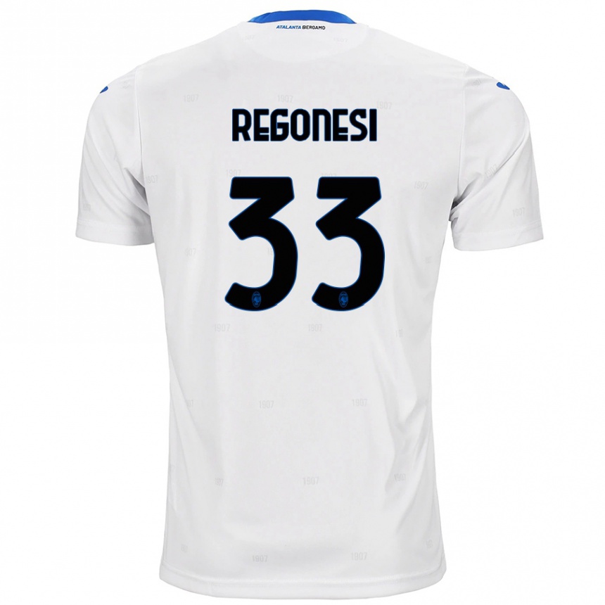 Niño Fútbol Camiseta Iacopo Regonesi #33 Blanco 2ª Equipación 2024/25 México