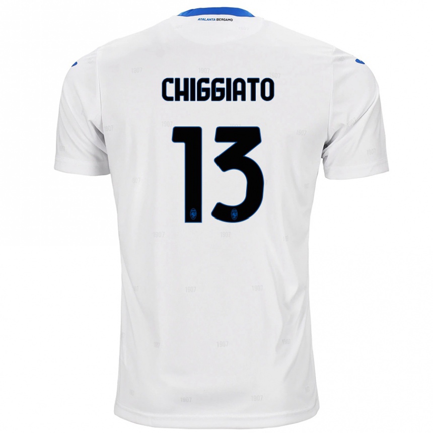 Niño Fútbol Camiseta Gabriele Chiggiato #13 Blanco 2ª Equipación 2024/25 México