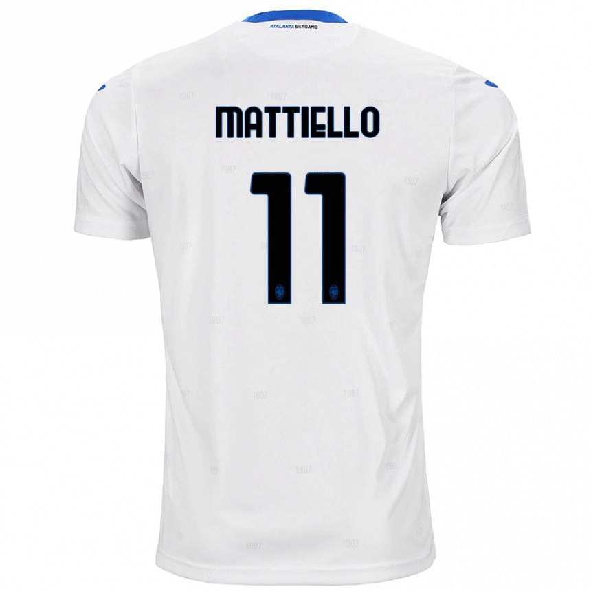 Niño Fútbol Camiseta Federico Mattiello #11 Blanco 2ª Equipación 2024/25 México