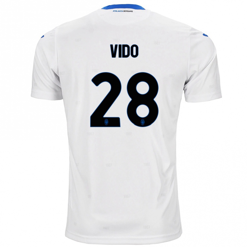 Niño Fútbol Camiseta Luca Vido #28 Blanco 2ª Equipación 2024/25 México