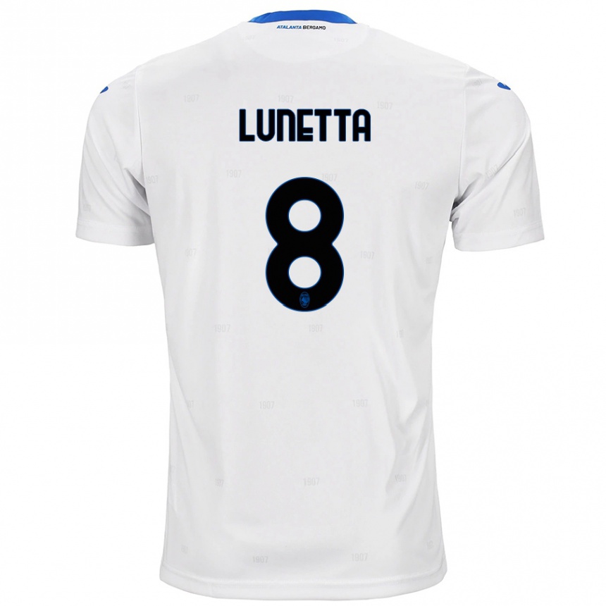 Niño Fútbol Camiseta Gabriel Lunetta #8 Blanco 2ª Equipación 2024/25 México