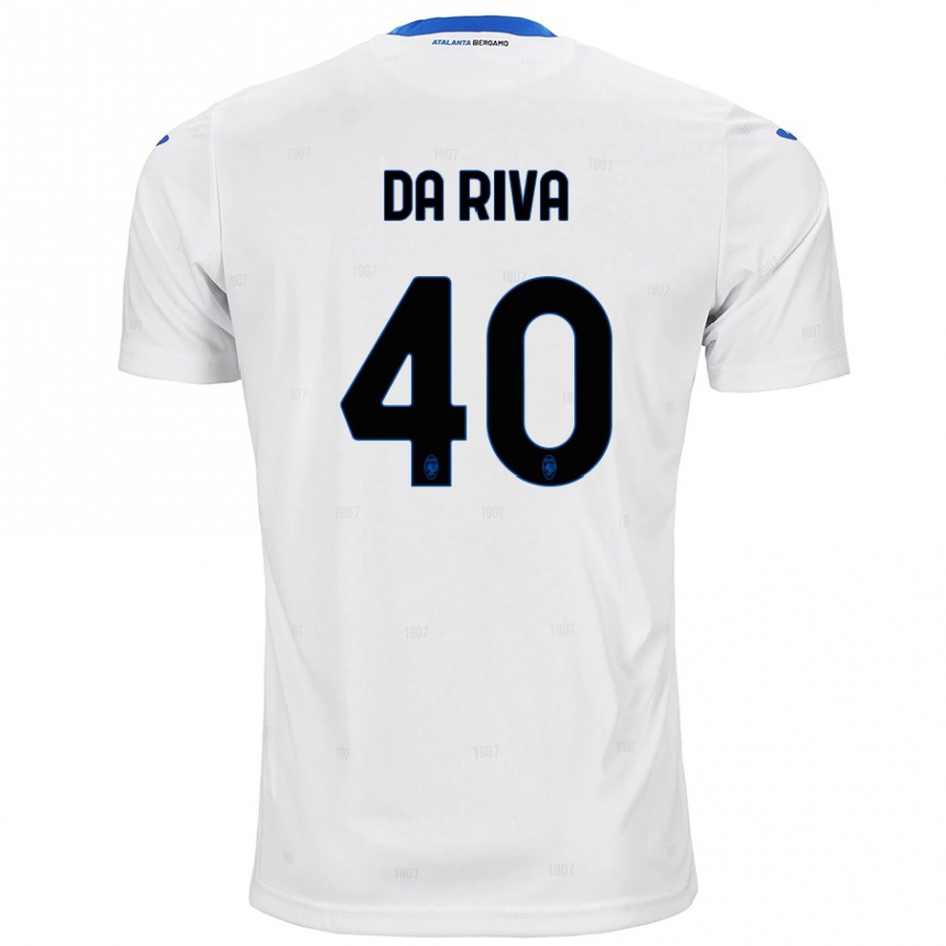 Niño Fútbol Camiseta Jacopo Da Riva #40 Blanco 2ª Equipación 2024/25 México