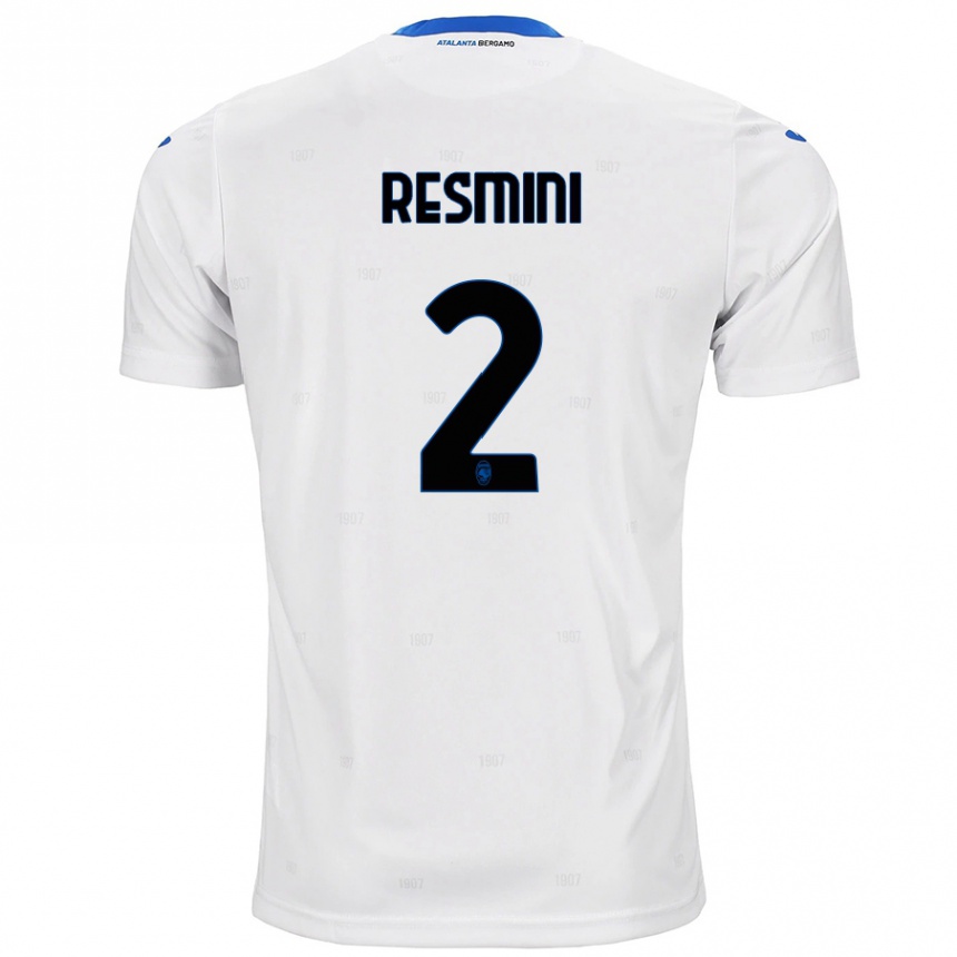 Niño Fútbol Camiseta Martina Resmini #2 Blanco 2ª Equipación 2024/25 México