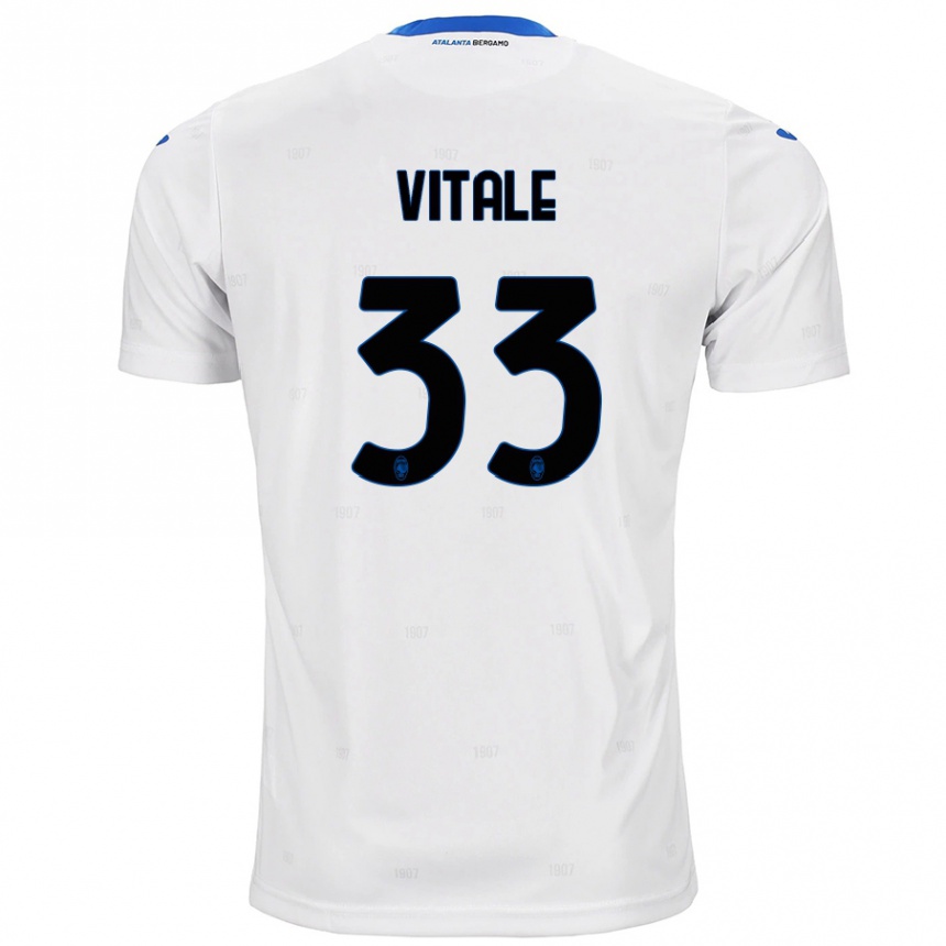 Niño Fútbol Camiseta Francesca Vitale #33 Blanco 2ª Equipación 2024/25 México