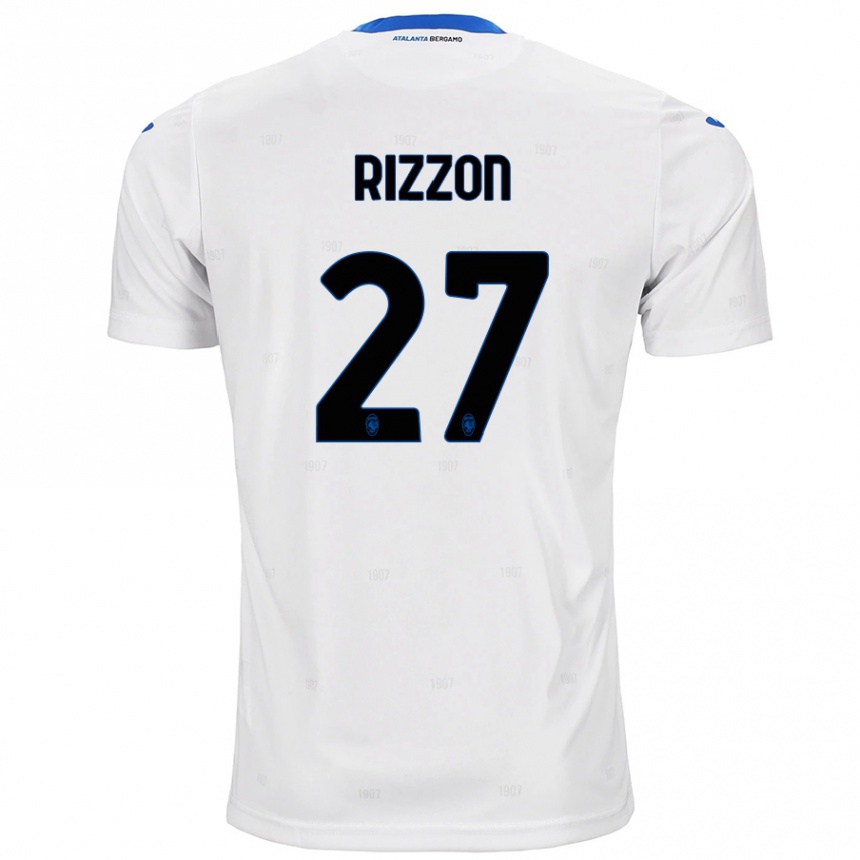 Niño Fútbol Camiseta Giulia Rizzon #27 Blanco 2ª Equipación 2024/25 México