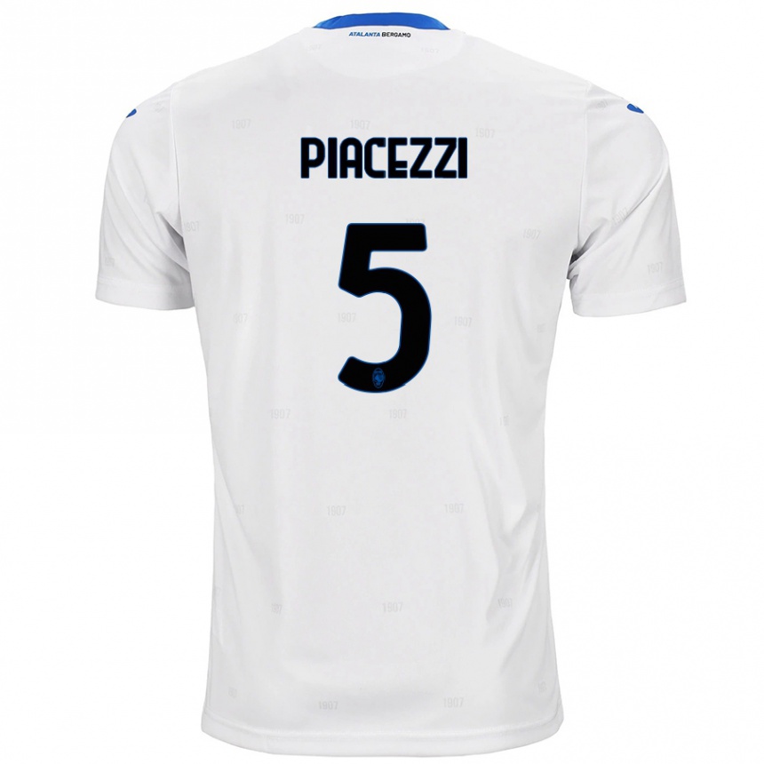 Niño Fútbol Camiseta Eleonora Piacezzi #5 Blanco 2ª Equipación 2024/25 México