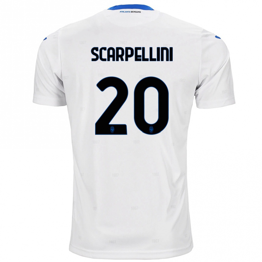 Niño Fútbol Camiseta Andrea Scarpellini #20 Blanco 2ª Equipación 2024/25 México