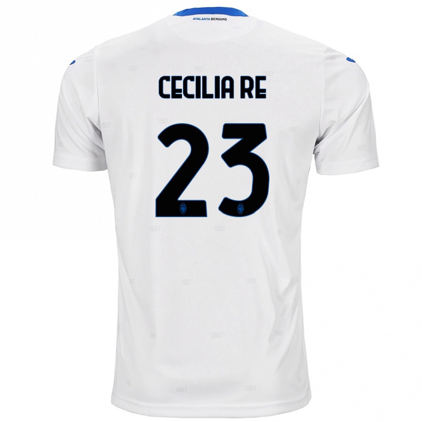 Niño Fútbol Camiseta Cecilia Re #23 Blanco 2ª Equipación 2024/25 México