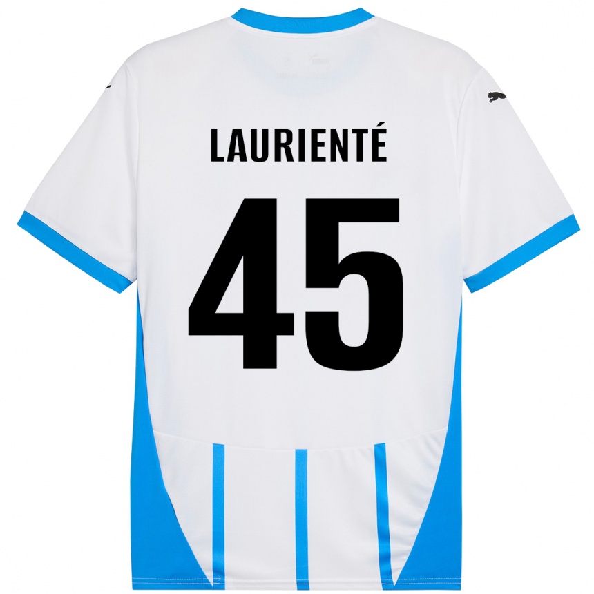 Niño Fútbol Camiseta Armand Laurienté #45 Blanco Azul 2ª Equipación 2024/25 México