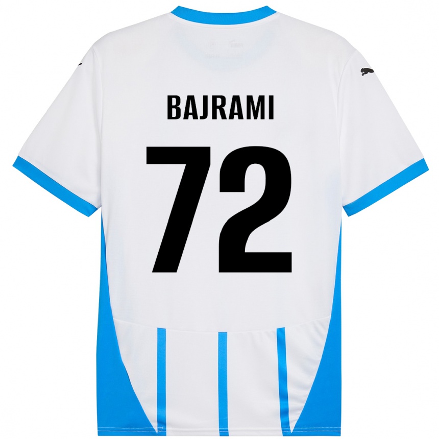 Niño Fútbol Camiseta Nedim Bajrami #72 Blanco Azul 2ª Equipación 2024/25 México