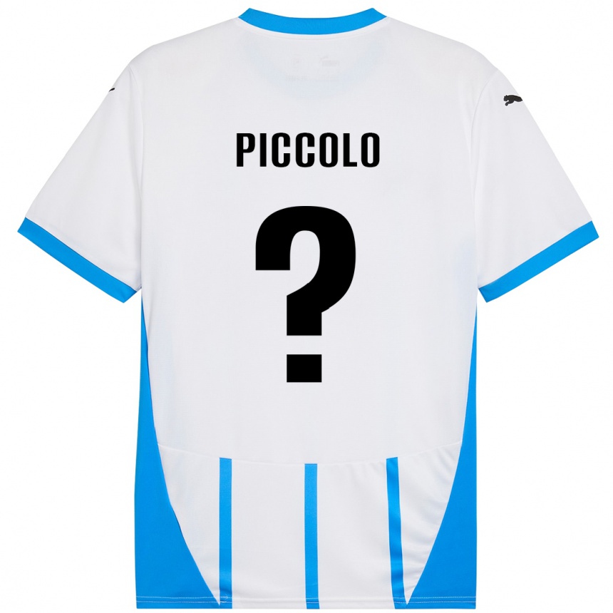 Niño Fútbol Camiseta Peter Piccolo #0 Blanco Azul 2ª Equipación 2024/25 México