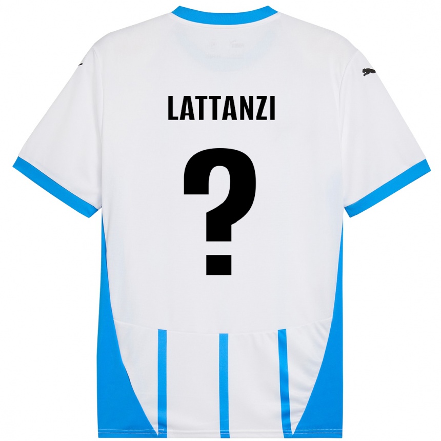 Niño Fútbol Camiseta Luca Lattanzi #0 Blanco Azul 2ª Equipación 2024/25 México