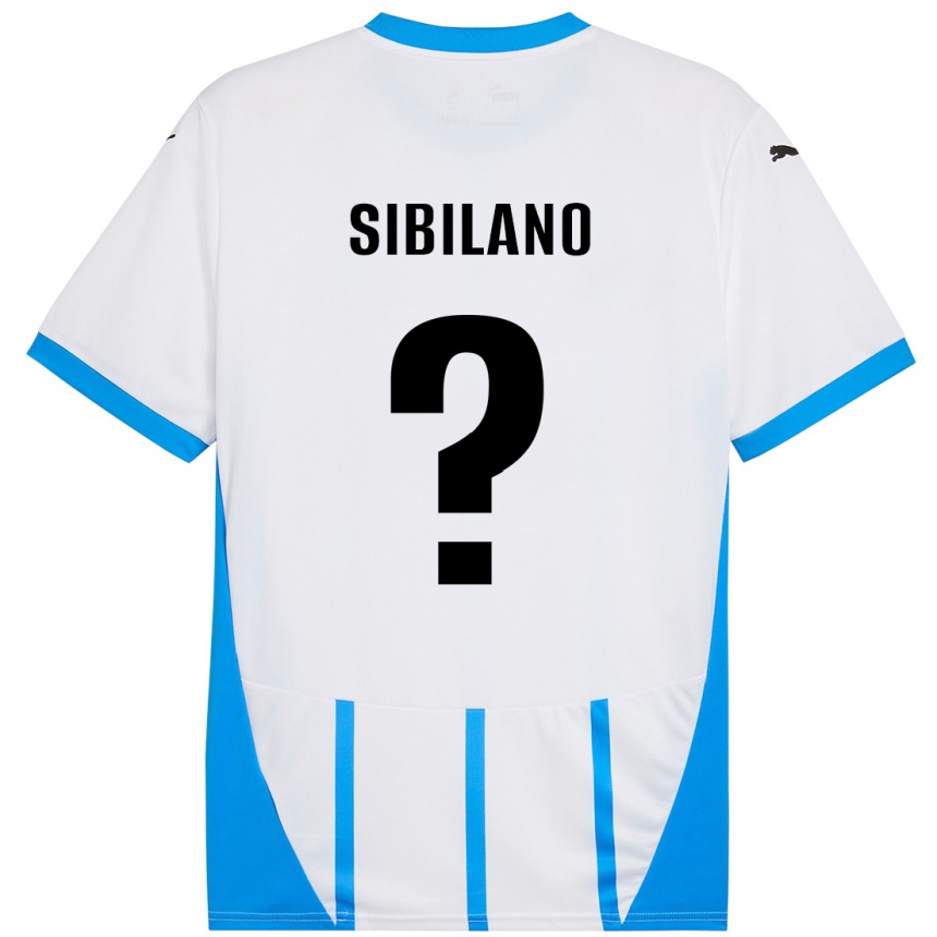 Niño Fútbol Camiseta Alessio Sibilano #0 Blanco Azul 2ª Equipación 2024/25 México