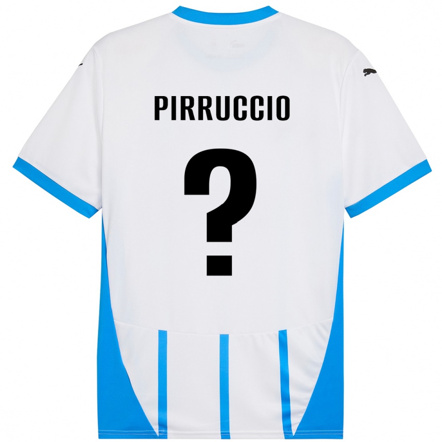 Niño Fútbol Camiseta Federico Pirruccio #0 Blanco Azul 2ª Equipación 2024/25 México