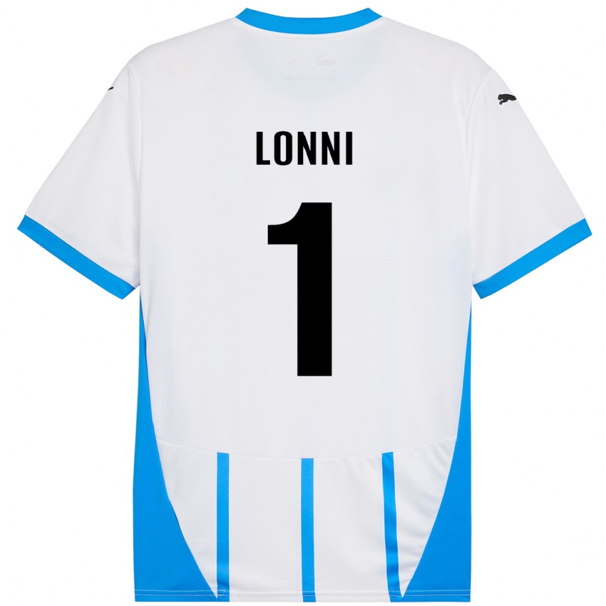 Niño Fútbol Camiseta Lia Lonni #1 Blanco Azul 2ª Equipación 2024/25 México