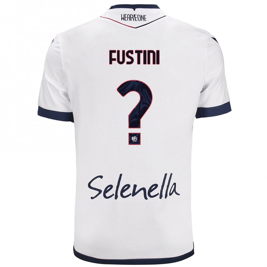 Niño Fútbol Camiseta Kevin Fustini #0 Blanco Azul Real 2ª Equipación 2024/25 México