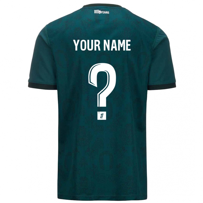 Niño Fútbol Camiseta Su Nombre #0 Verde Oscuro 2ª Equipación 2024/25 México