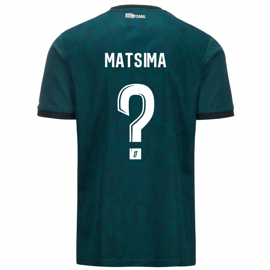 Niño Fútbol Camiseta Chrislain Matsima #0 Verde Oscuro 2ª Equipación 2024/25 México